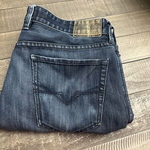 Guess Men's Dark Blue Relaxed Jeans, 34x30